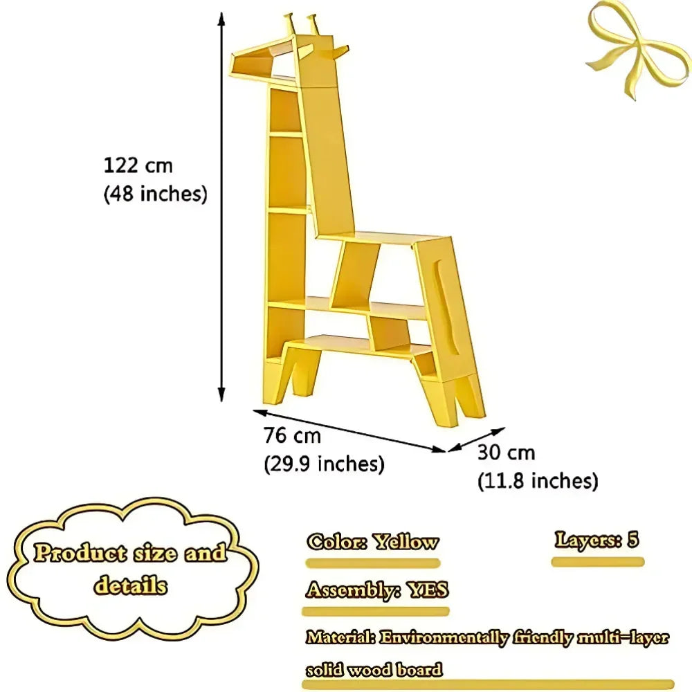 Bookshelf 3-Tier Wrought Iron Desktop Bookshelf Storage Rack for Bedroom, Computer Desk