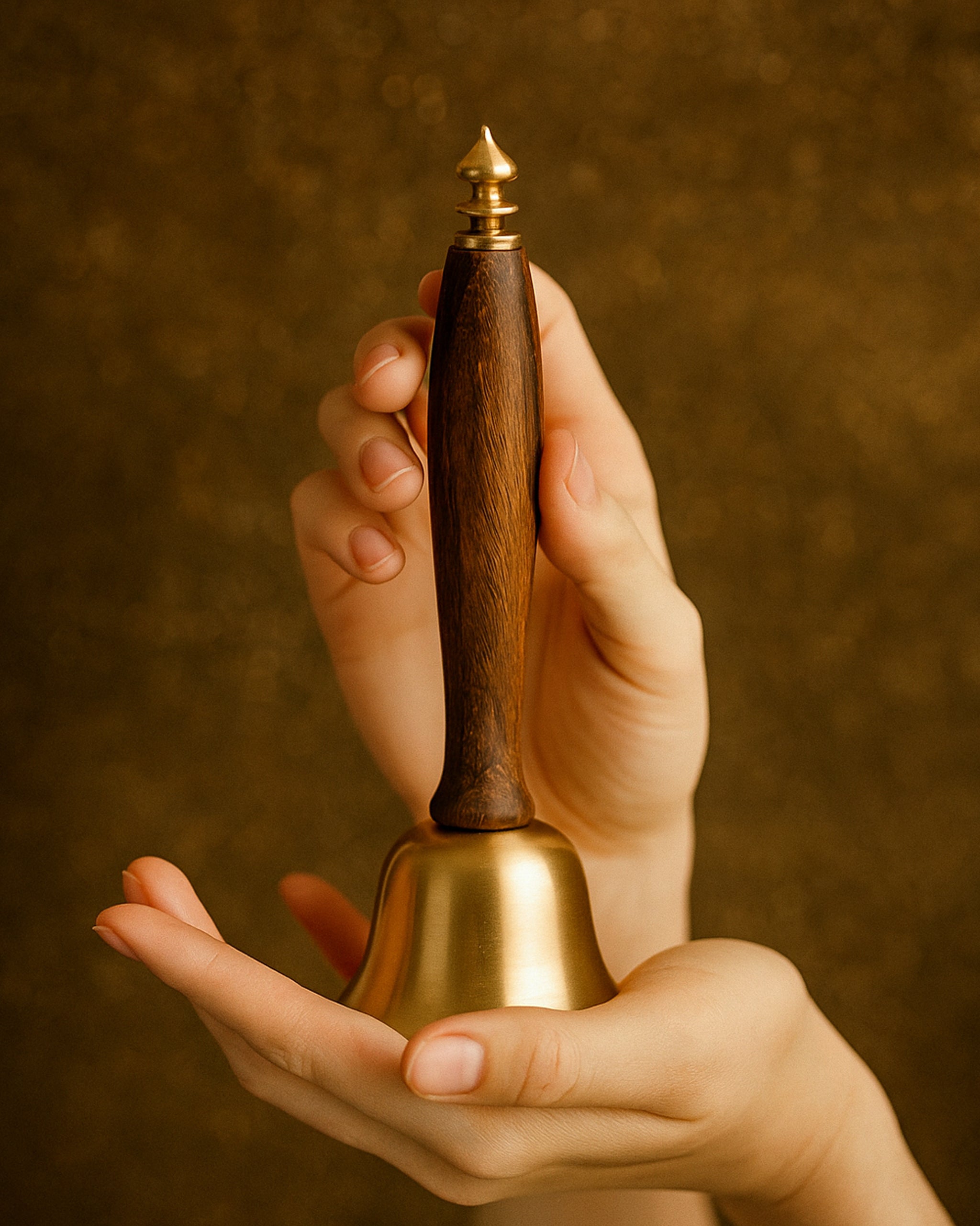 Bell_D2 | Casted Brass And Wood