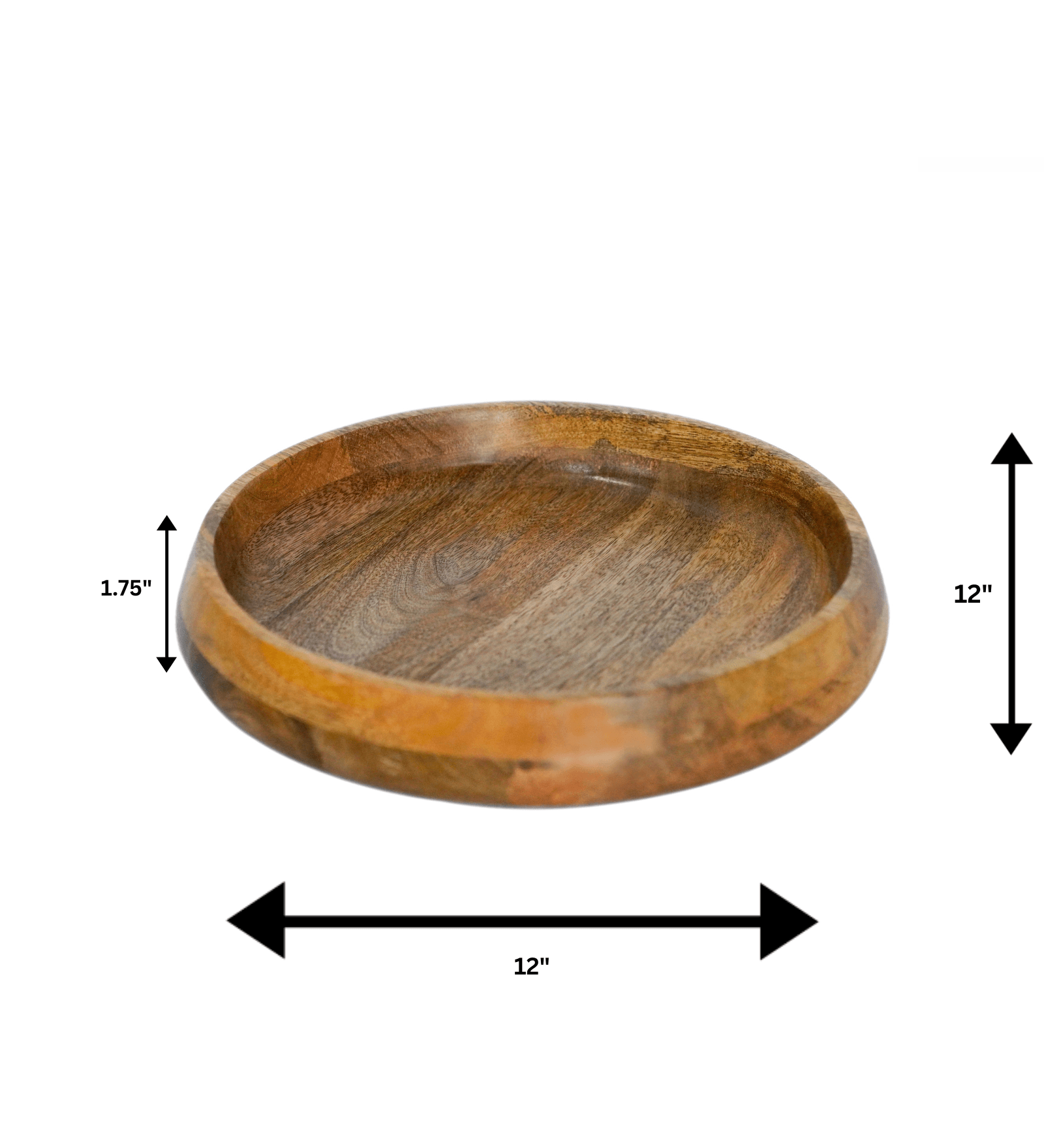 Wooden Tray Cum Bowl - Versatile, Elegant, Perfect for Serving and Home Decor