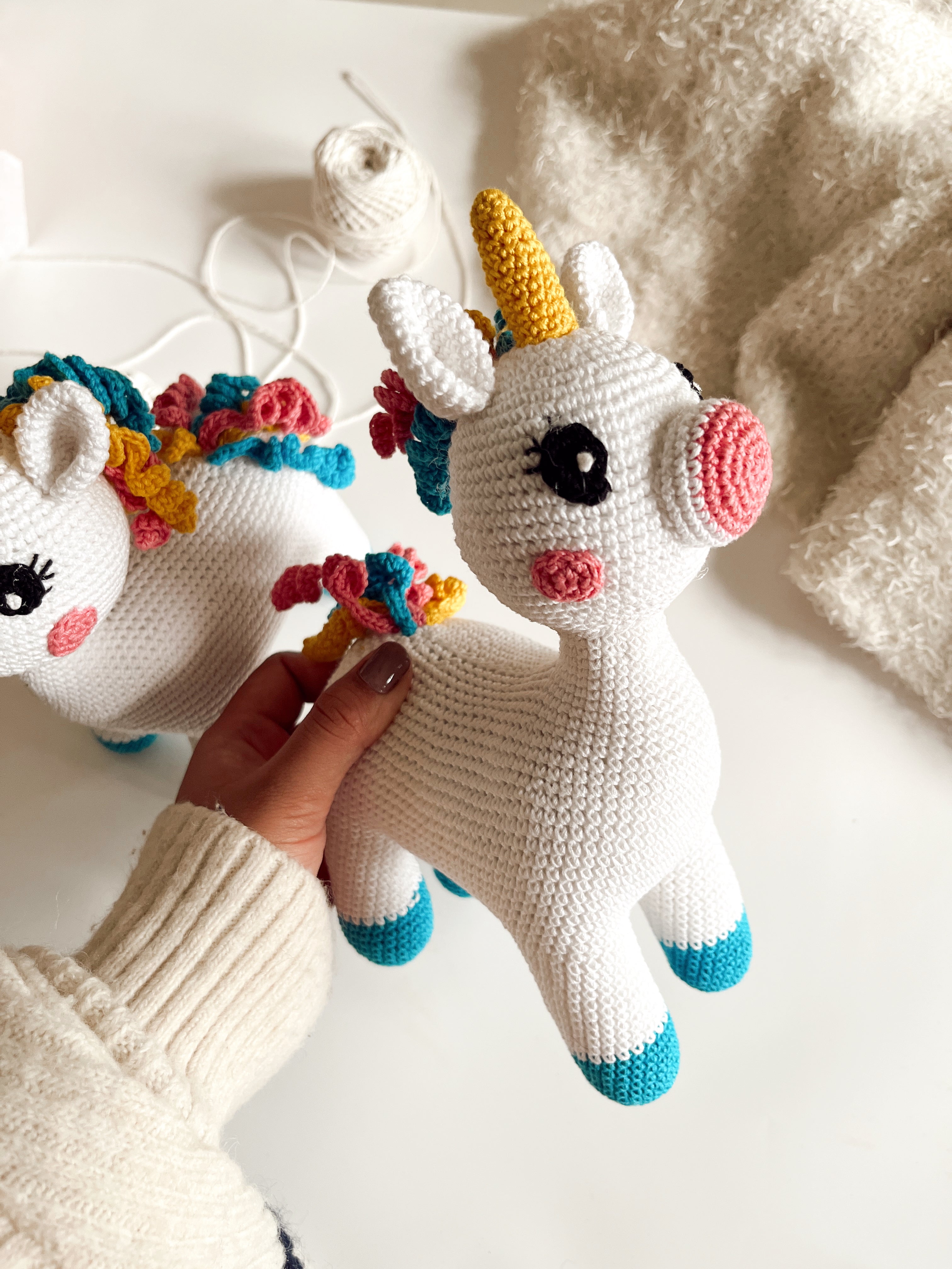 Crochet Unicorn Toy