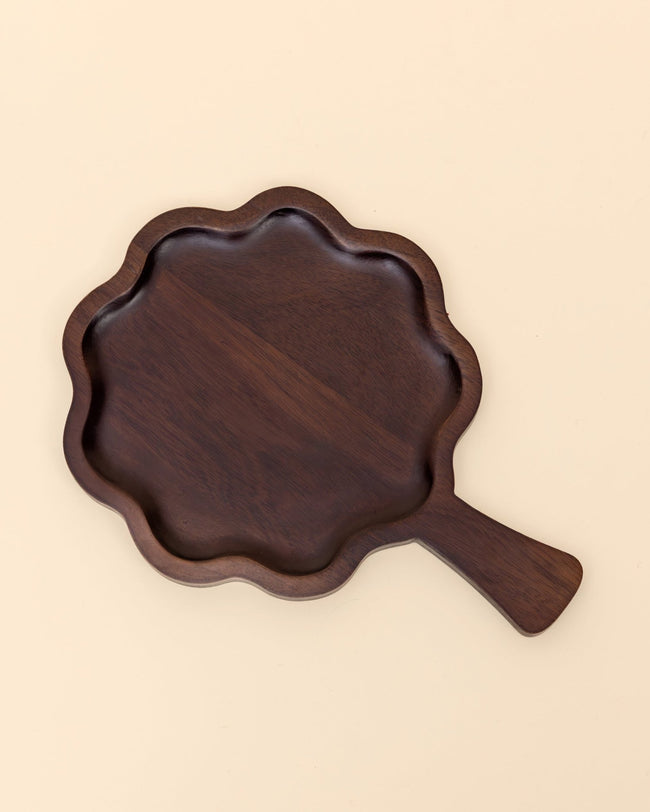 Frosted Wooden Platter