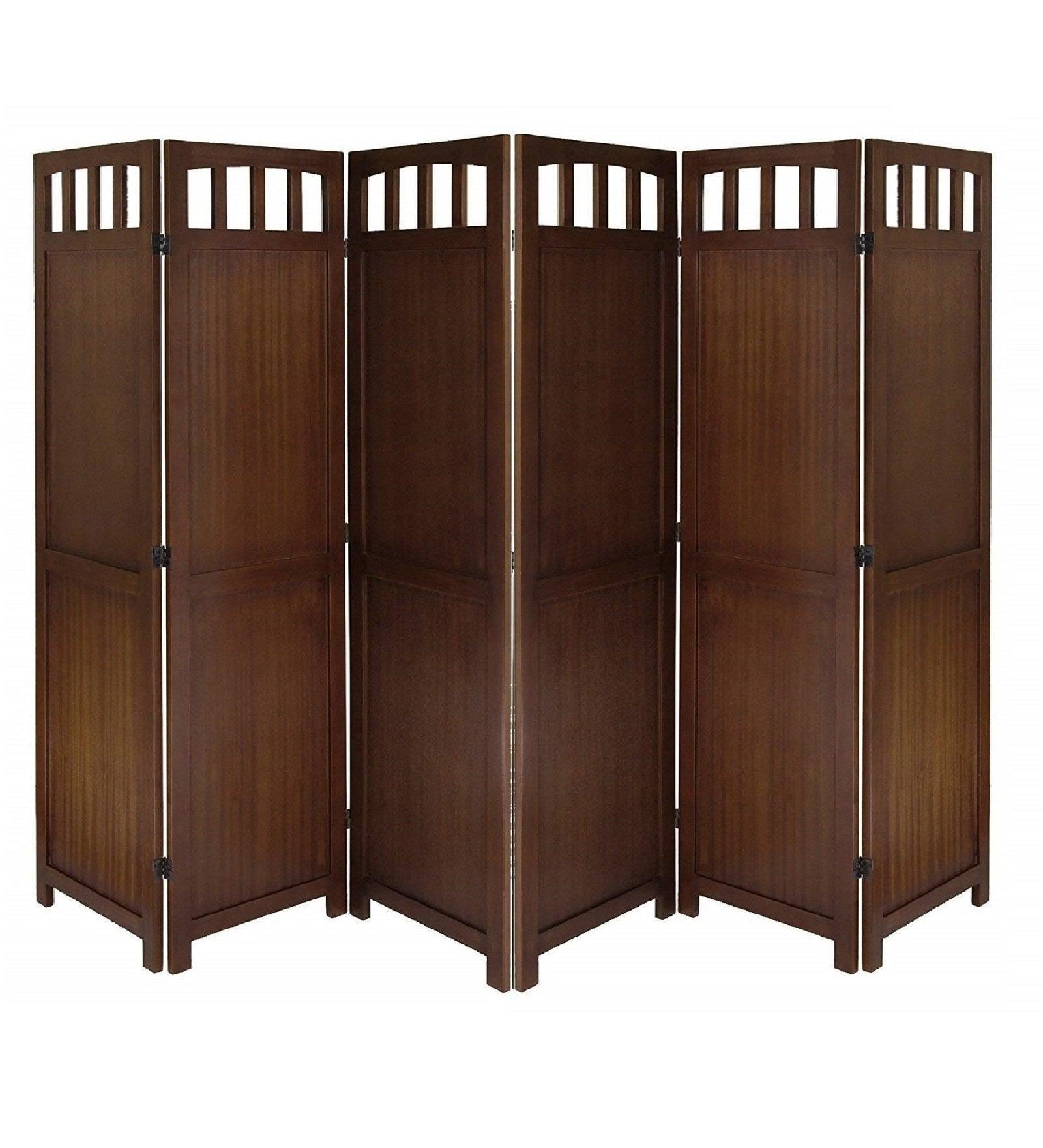 Mango Wood Room Separator with Intricate MDF Jali