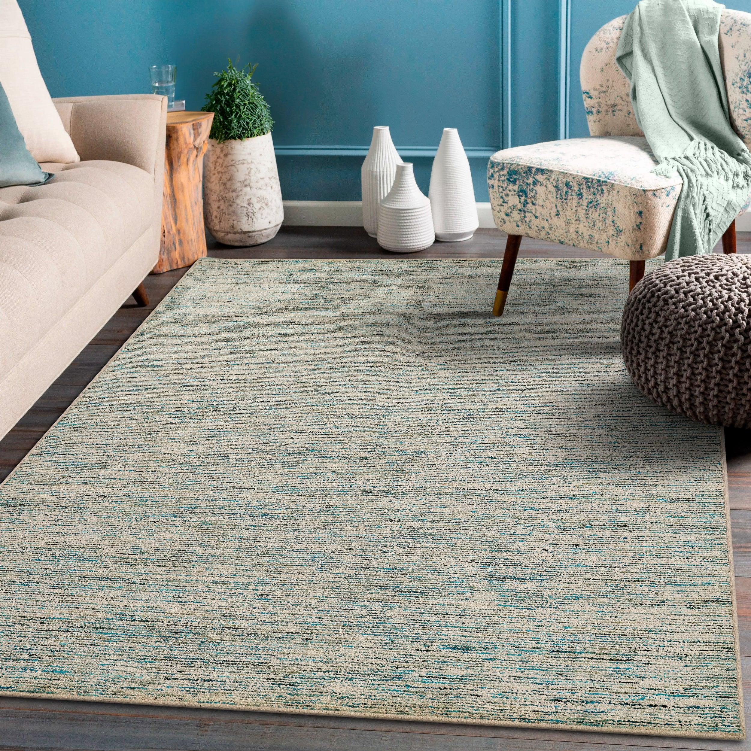 Hand-Loomed Luxury Carpet Rug for Bedroom/Living Area/Home with Anti Slip Backing With Kaleen's Signature Cotton Backing for Long Life Rectangle Ambient