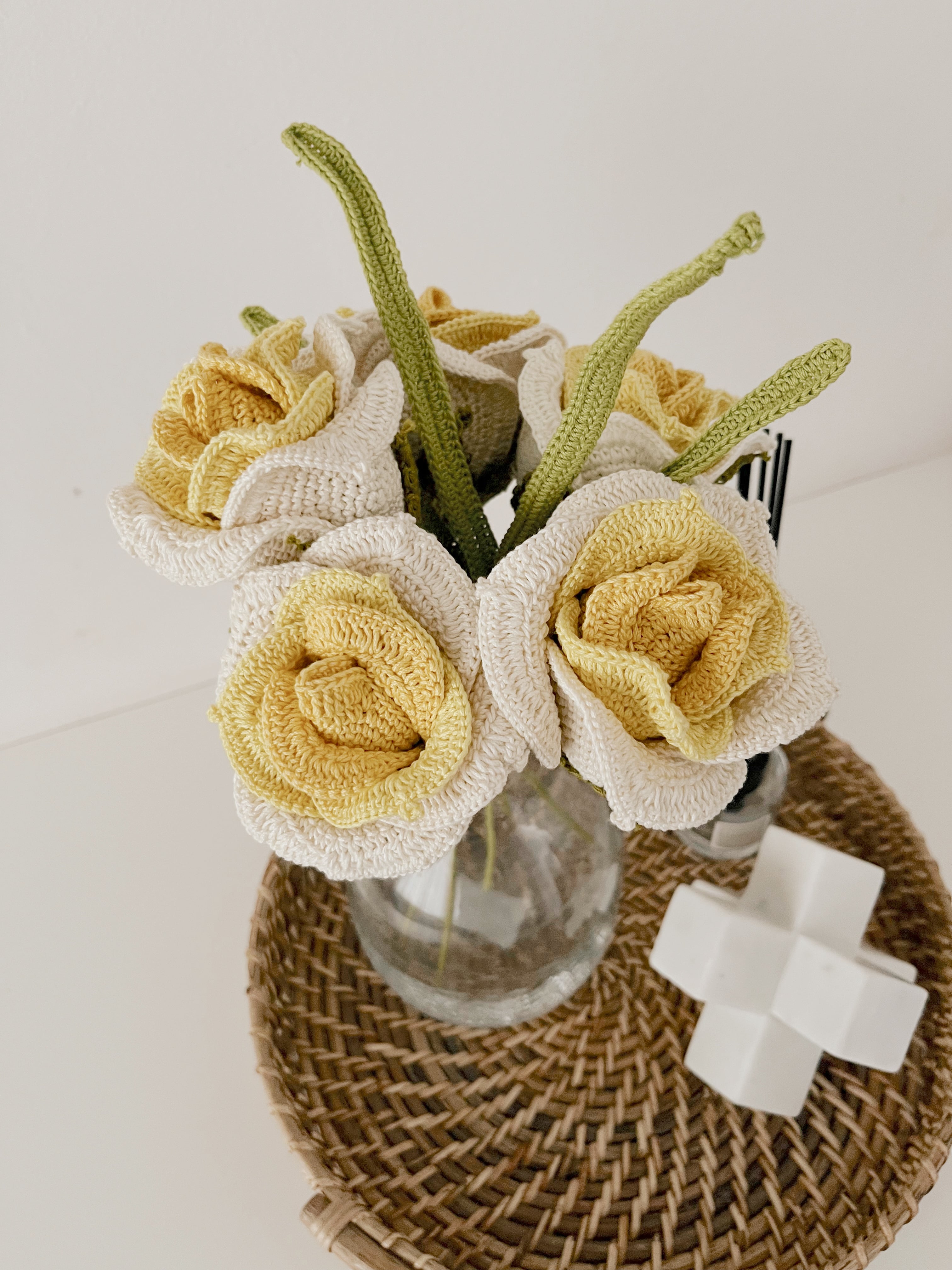 Gradient Thai Rose  - Crochet Flower