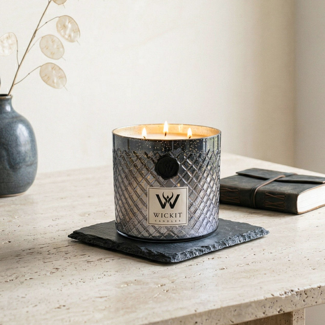 Smoked Lattice Seductive Rose Candle