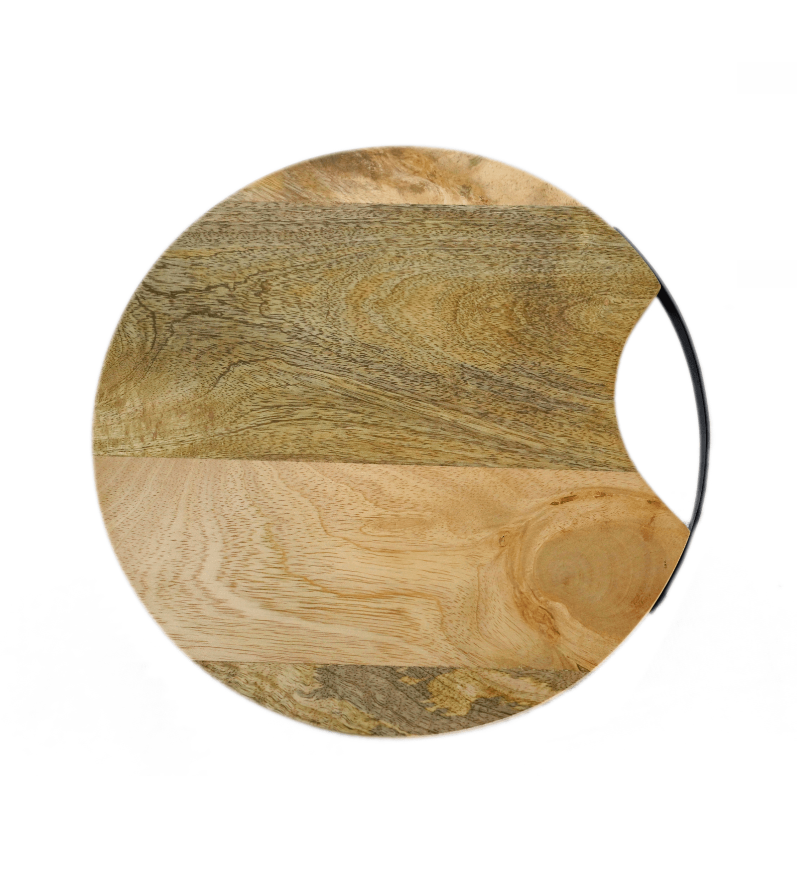 Round Mango Wood Chopping Board – Multipurpose Knife-Friendly Cutting and Serving Board