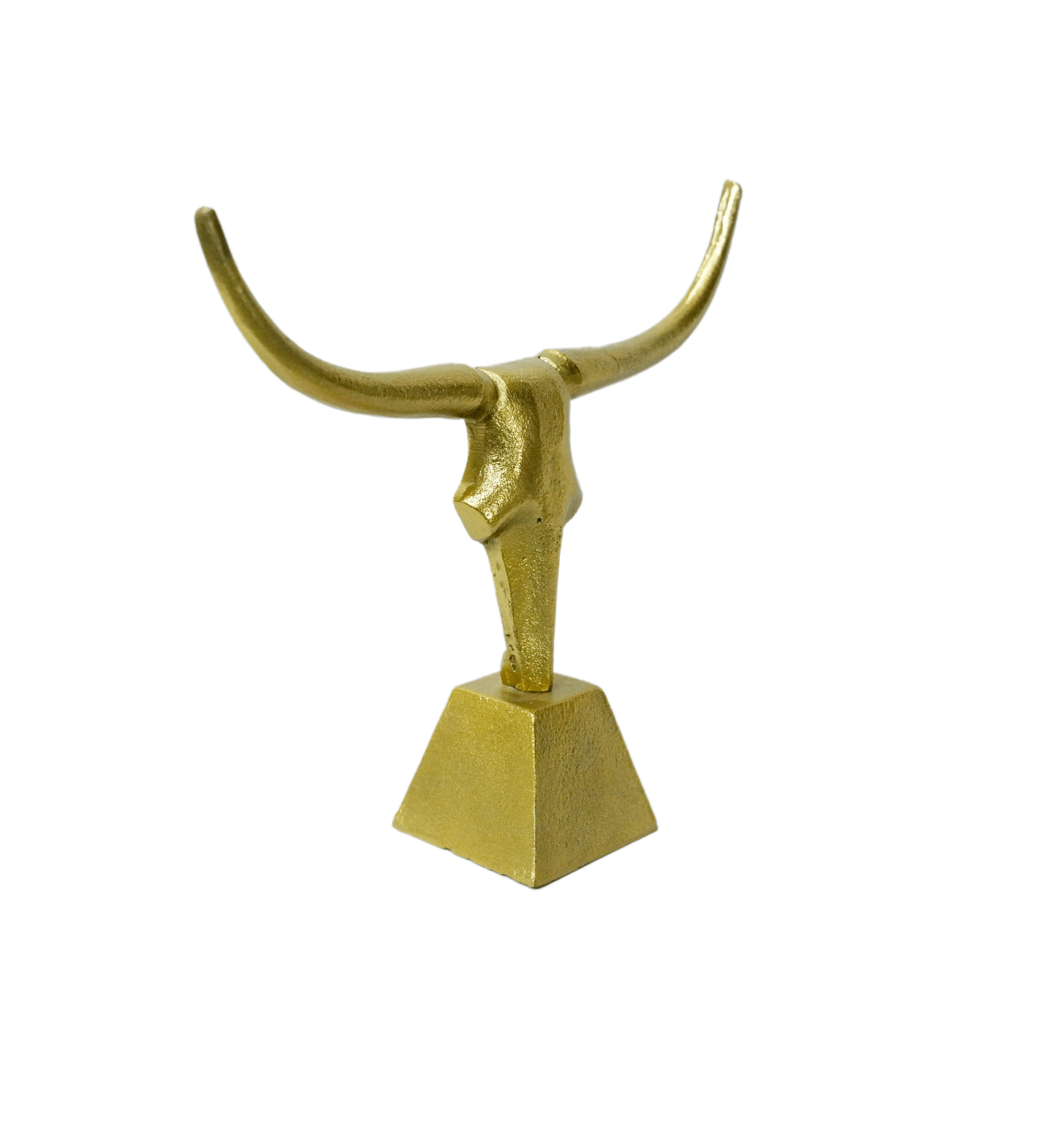 Decorative Bull's Head, Finished in a Rich Gold. Home and Office Decorative Table Top Showpiece, Decor and Gift for Living Room, Bedroom, Showcase, Office Desk