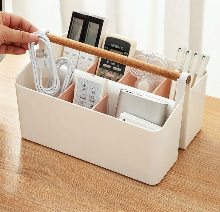 Portable Storage Caddy with Adjustable Dividers for Kitchen