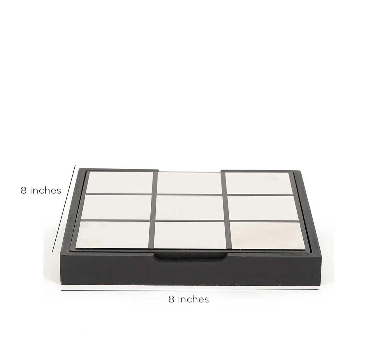 Metal Tic Tac Toe | Aluminium Engineered Wood