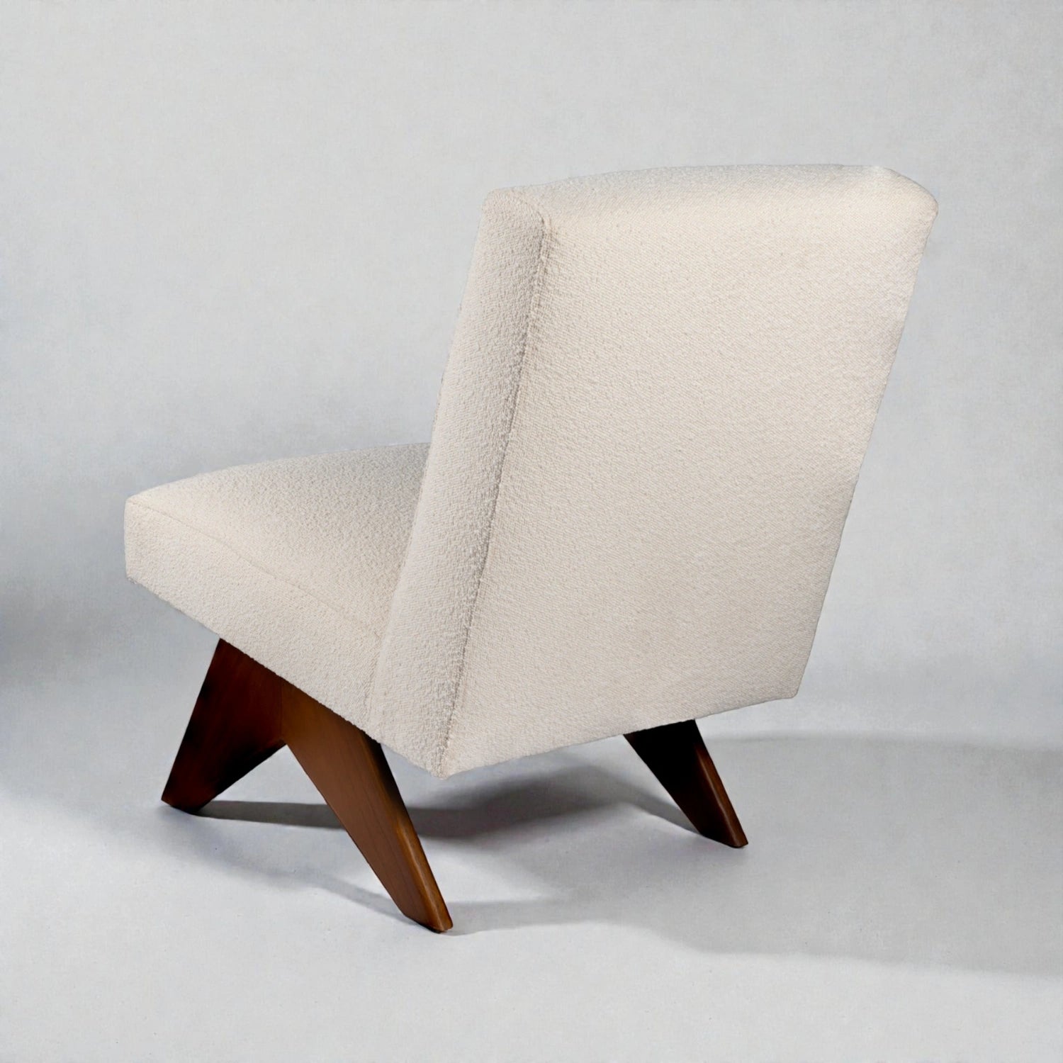 Stallion Solid Teak Wood & Fabric Upholstery Chair