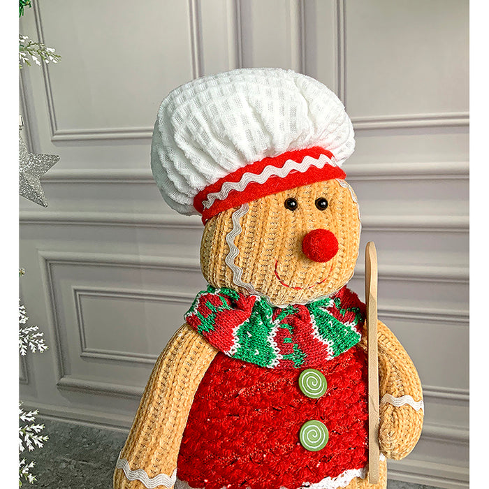 Spoon Gingerbread Self Standing Man Christmas Table Décor and Christmas Decoration