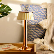 Paralume Cordless Rechargeable LED Table Lamp for Living Room | Retro Modern Design Lamp