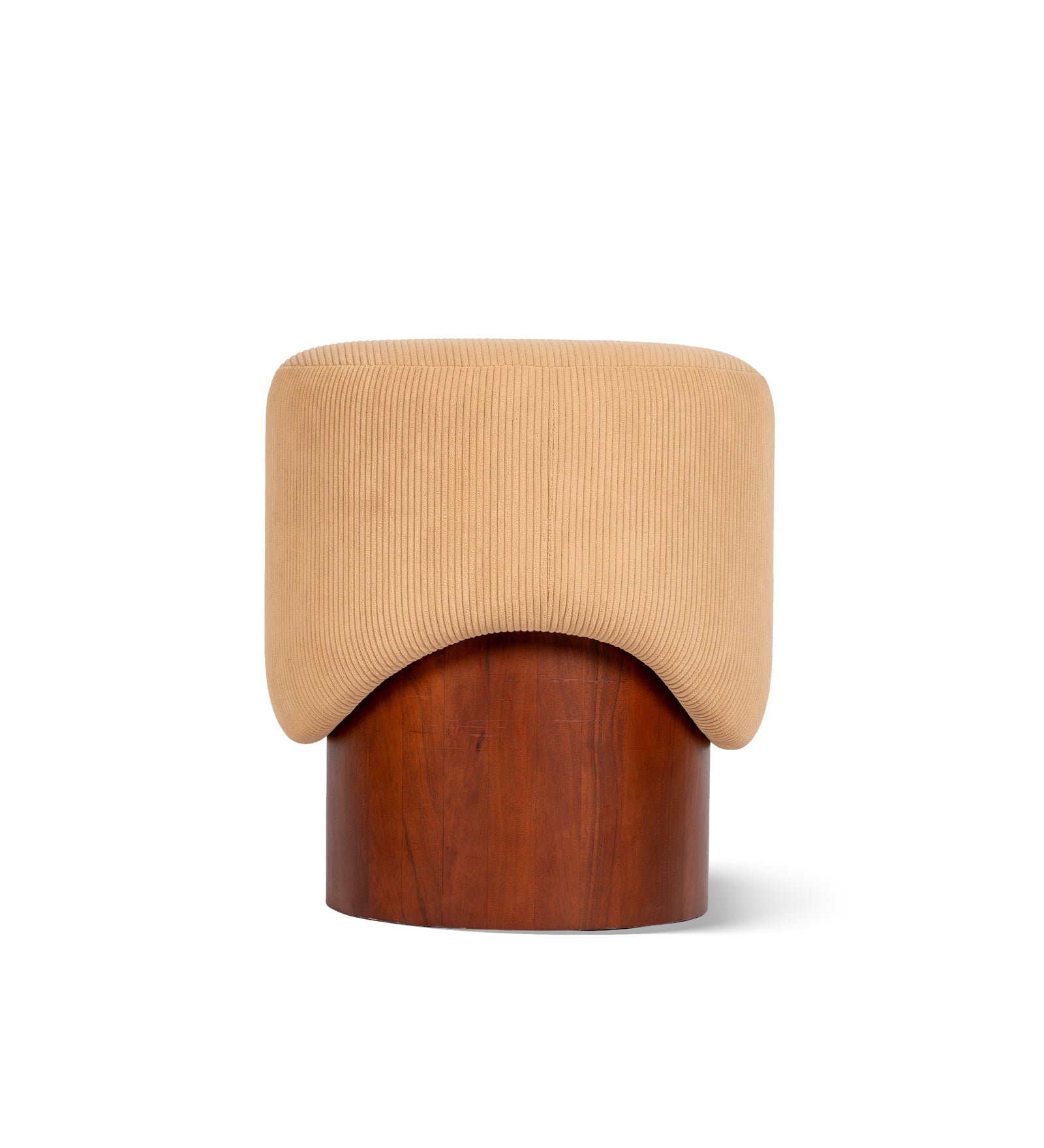 Cora Ribbed Pouf