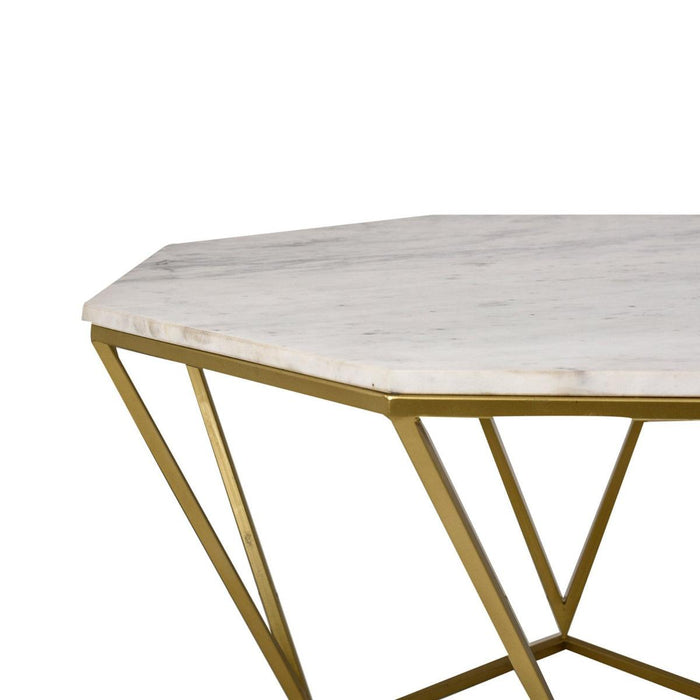 Signum Marble Hexagon Shaped Coffee Table