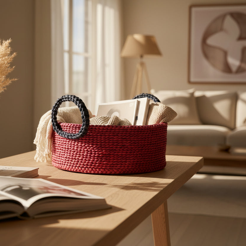 Hogla Grass Round Basket