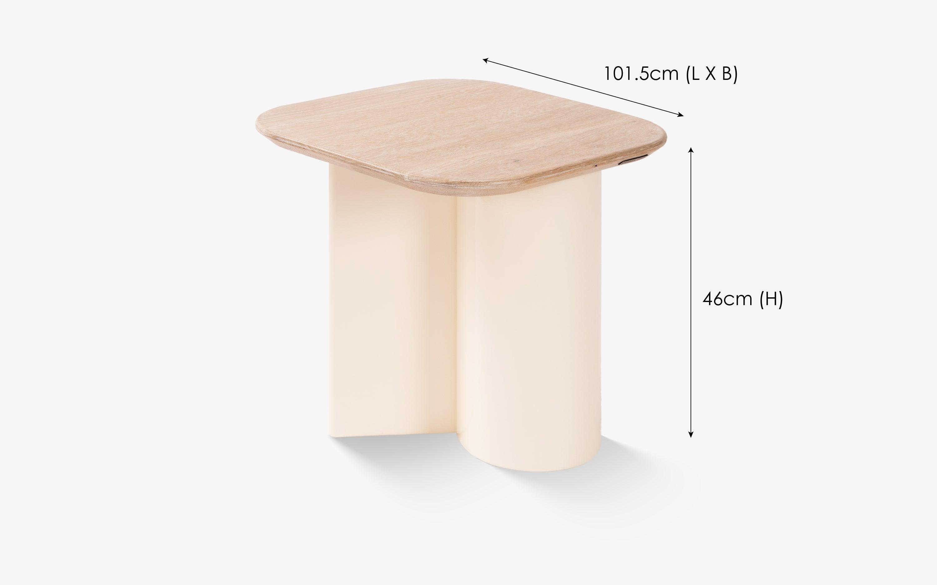 Kaba Side Tables for Living Room | Oak Wood End Table | Modern Corner Table