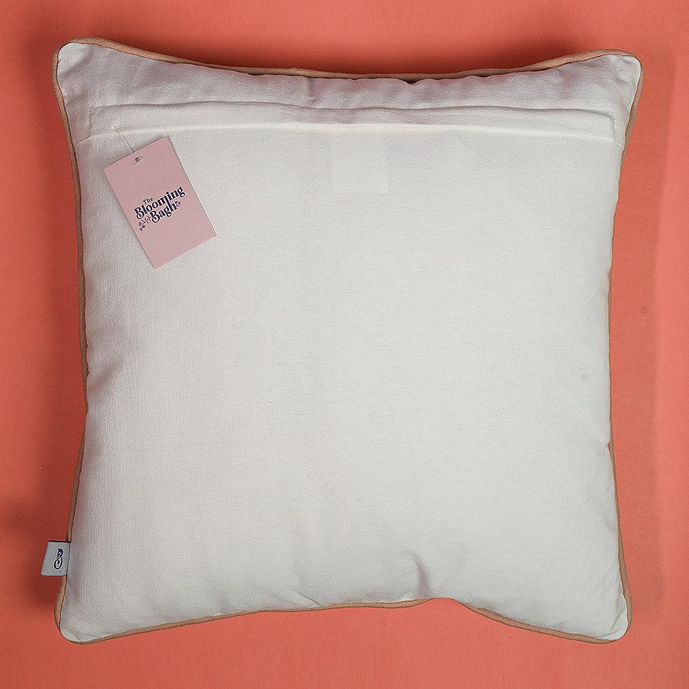 Daisy Chain Sofa Cushion Cover | Hand Embroidered Cotton Sofa Pillow Cover