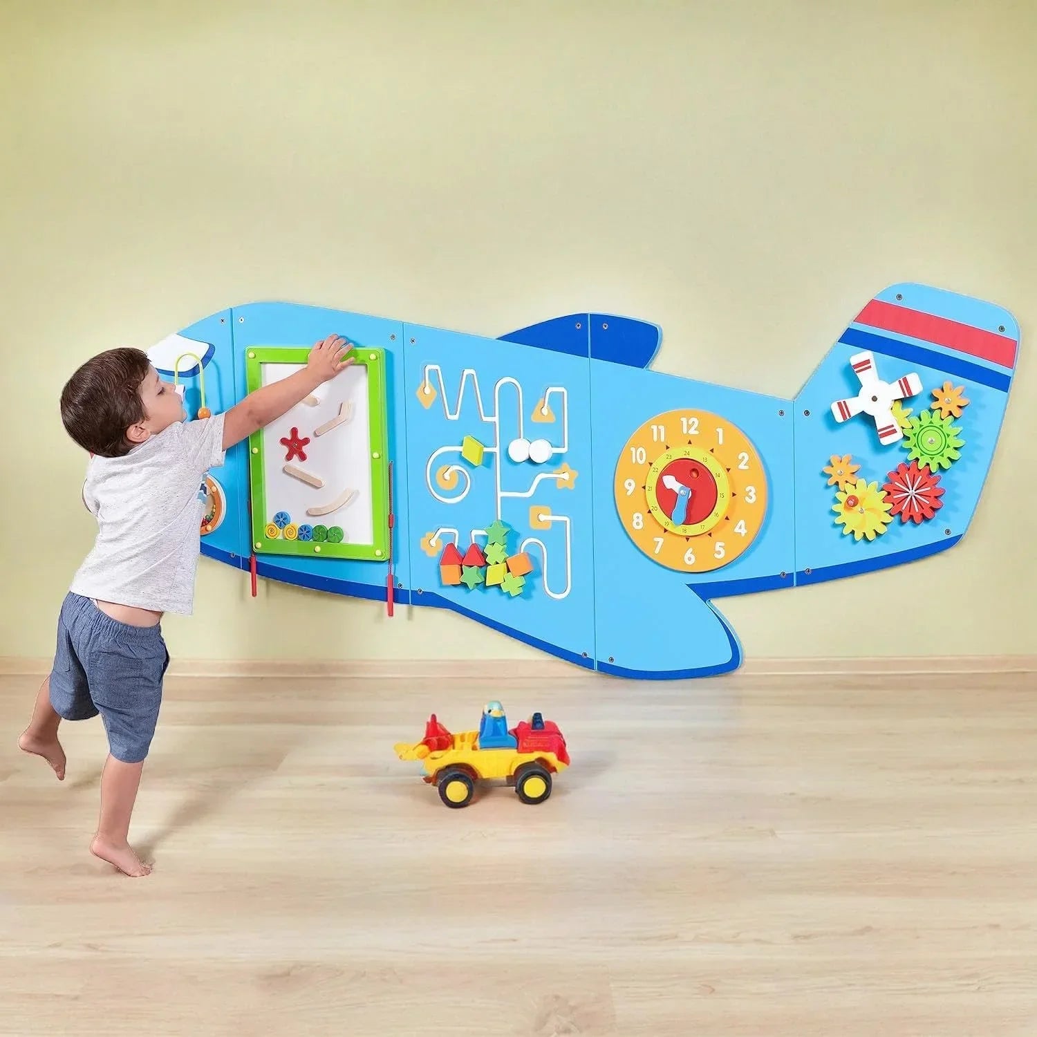 Skvora Aeroplane Design Wall Toy Set for Kids (Set of 5)
