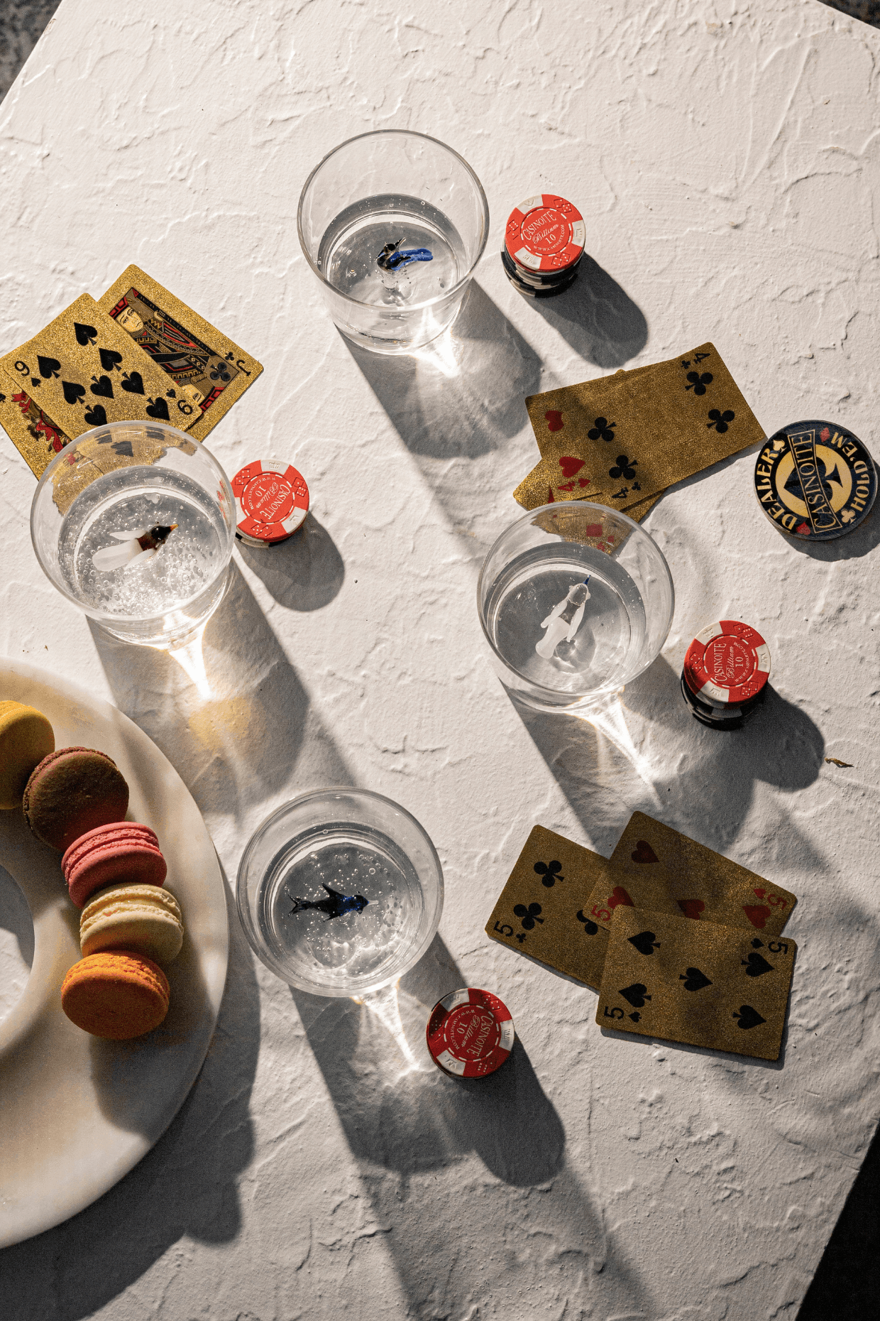 Jade Glass Ware with Designed Peacock Inside | Unique Drinking Glass