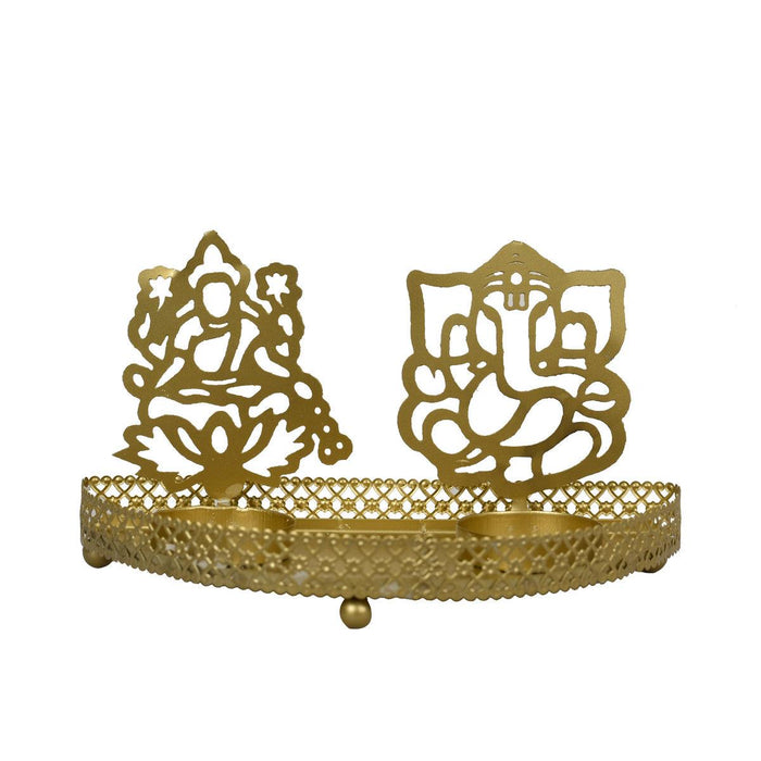 Roshni Lakshmi Ganesh Tealight Candle Holder