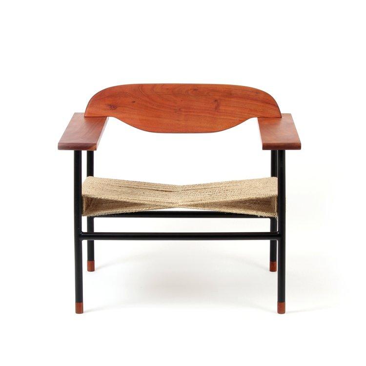 Cross Weave Lounge Chair - Wrap | Acacia Wood ,Jute ,Mild Steel