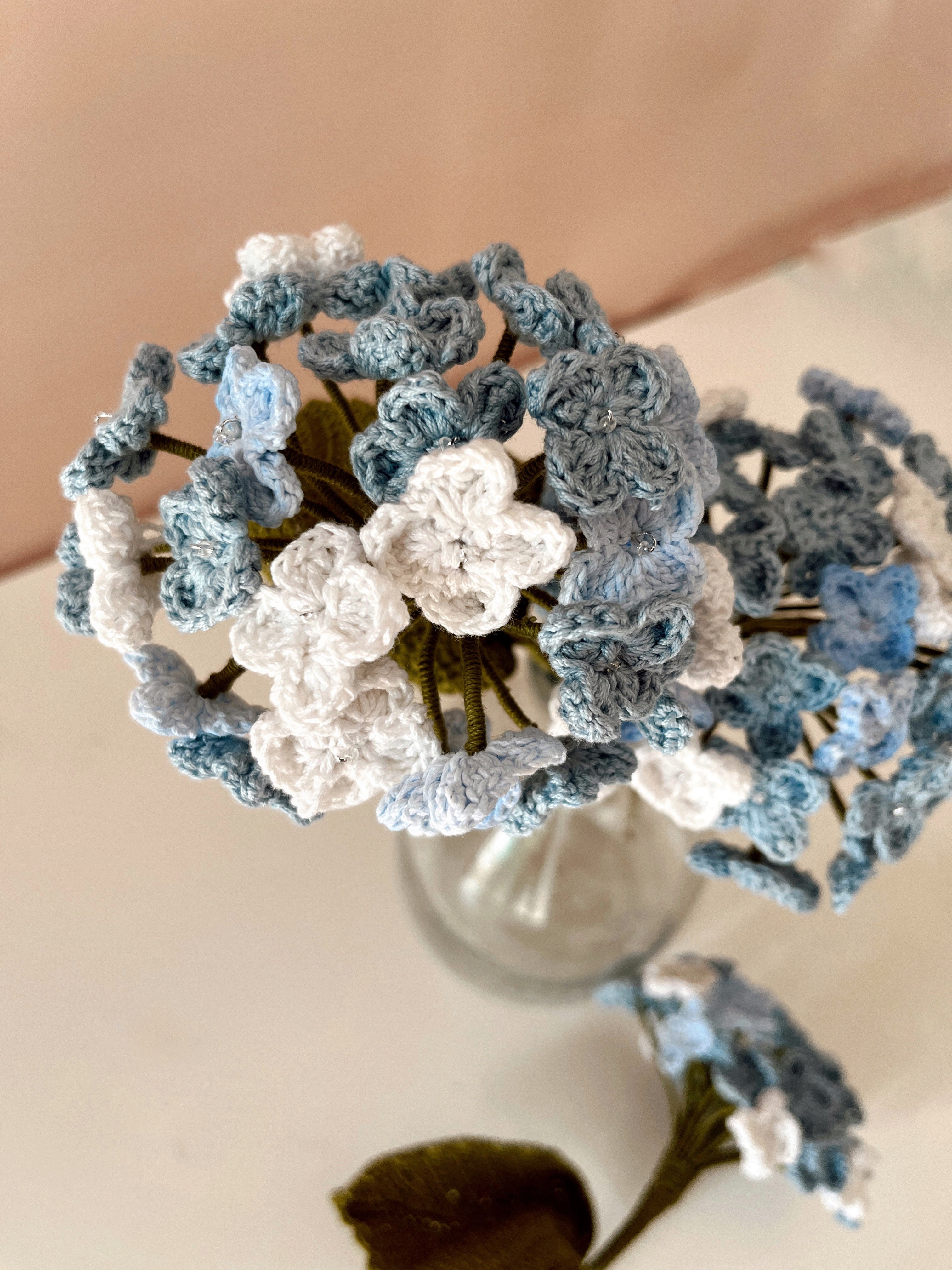 Crochet Hydrangea Flower Without Wrap