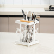 Carbon Steel Kitchen Utensil Holder | Cutlery Stand for Countertop Organization