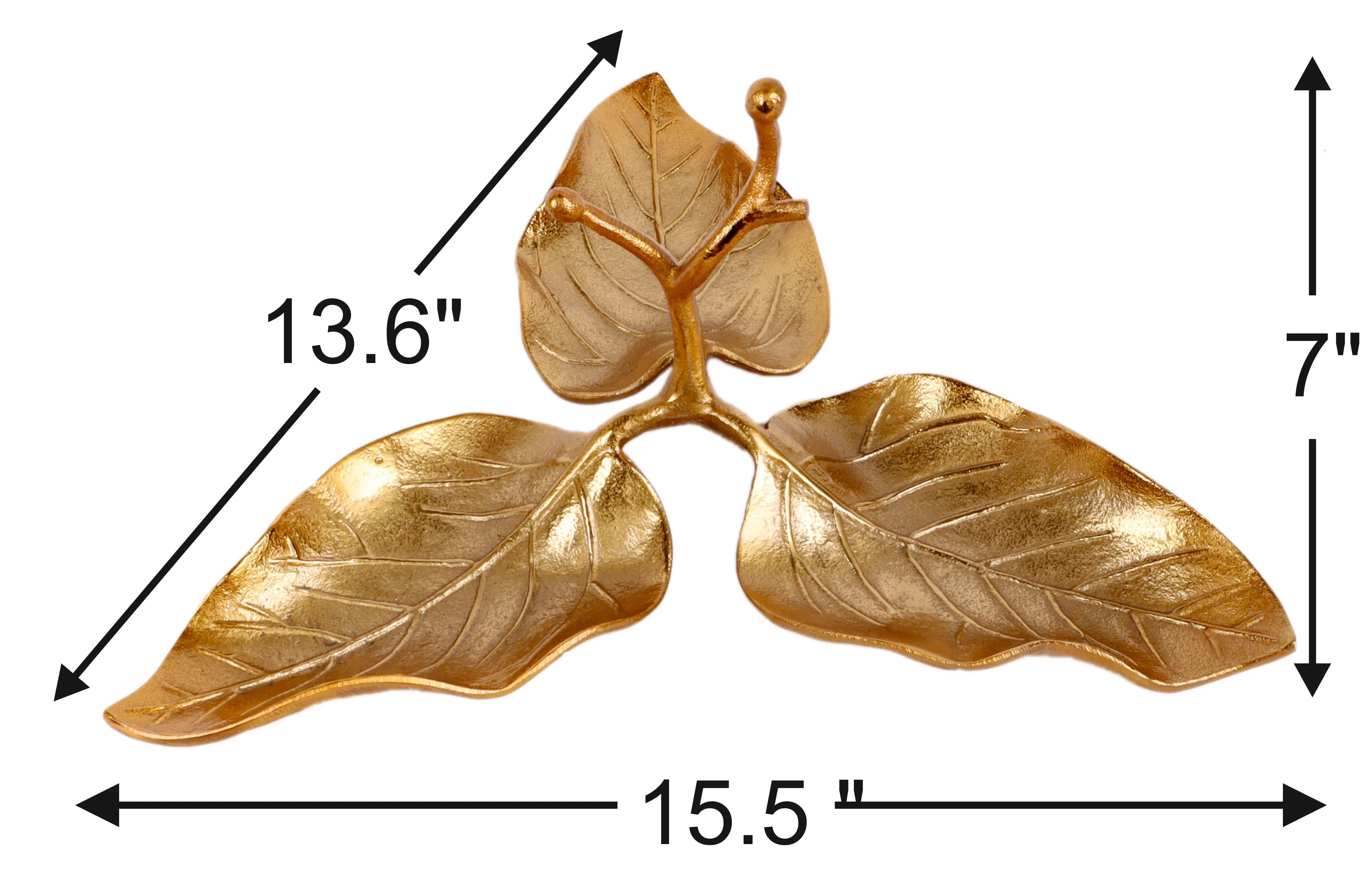 3 Leaf Decorative Tray/ Platter