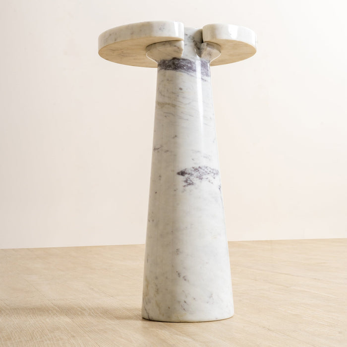 Fior Side Table | Marble End Table for Bedroom