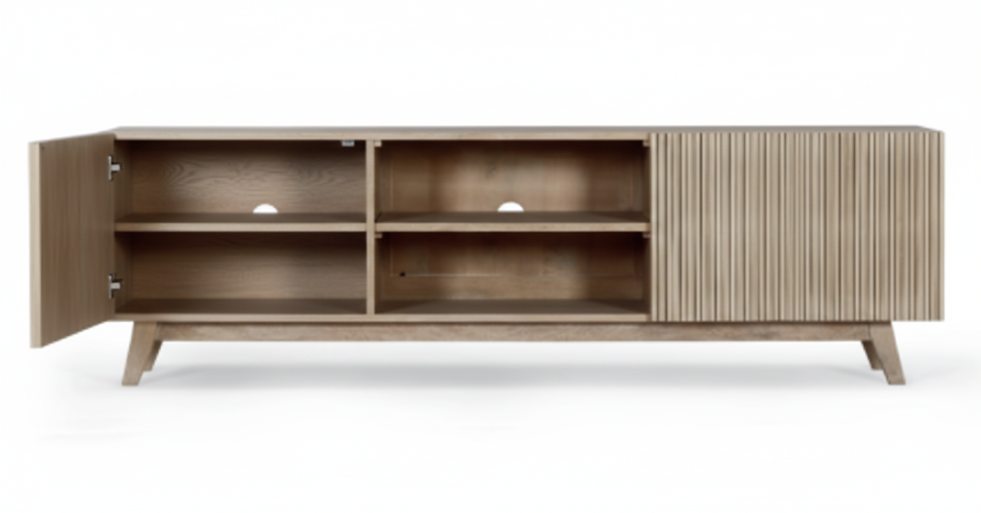 Slatted Tvc | Mango Wood