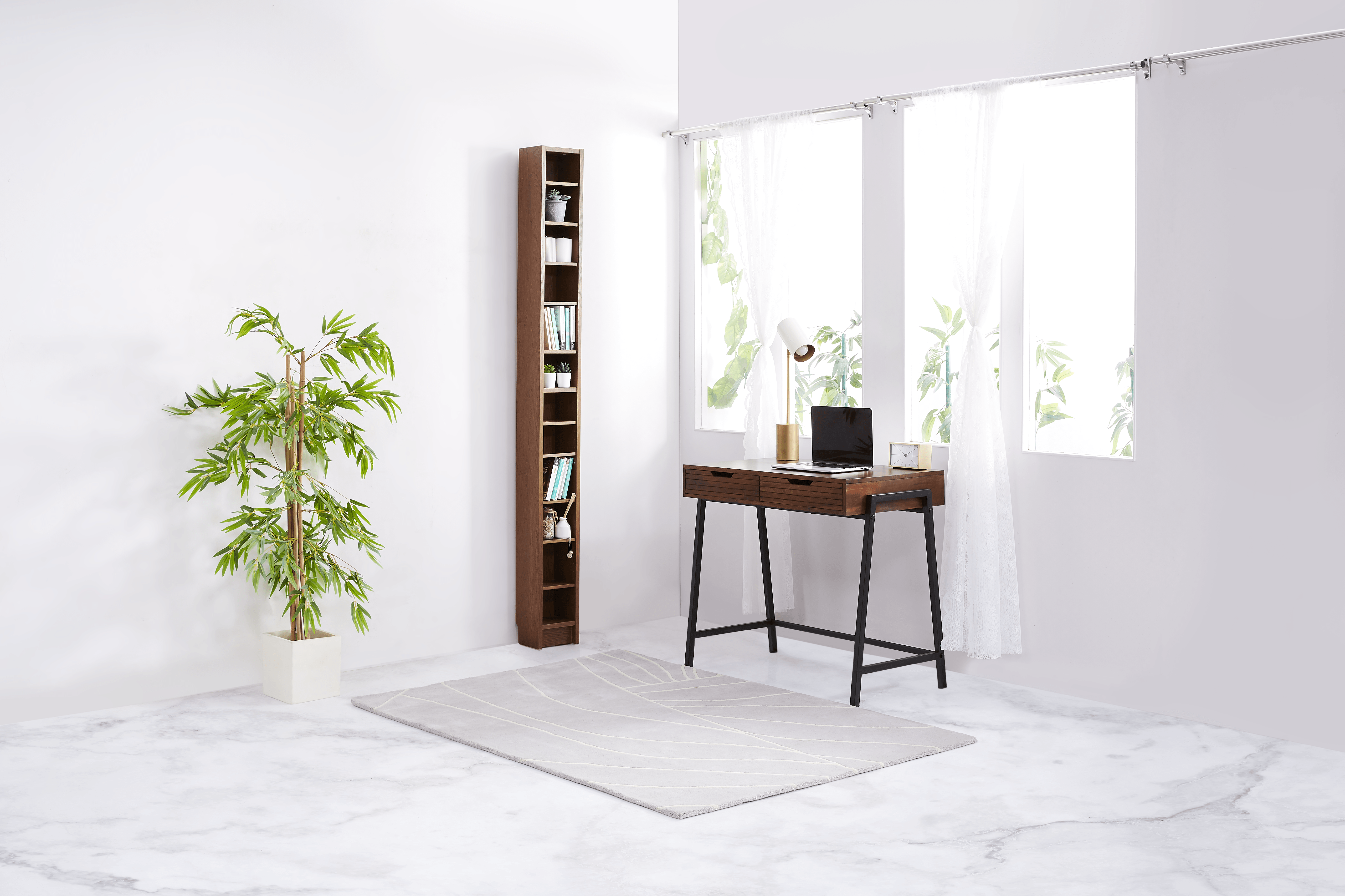 Penny Acacia Wood Study Table with Drawer | Office Table