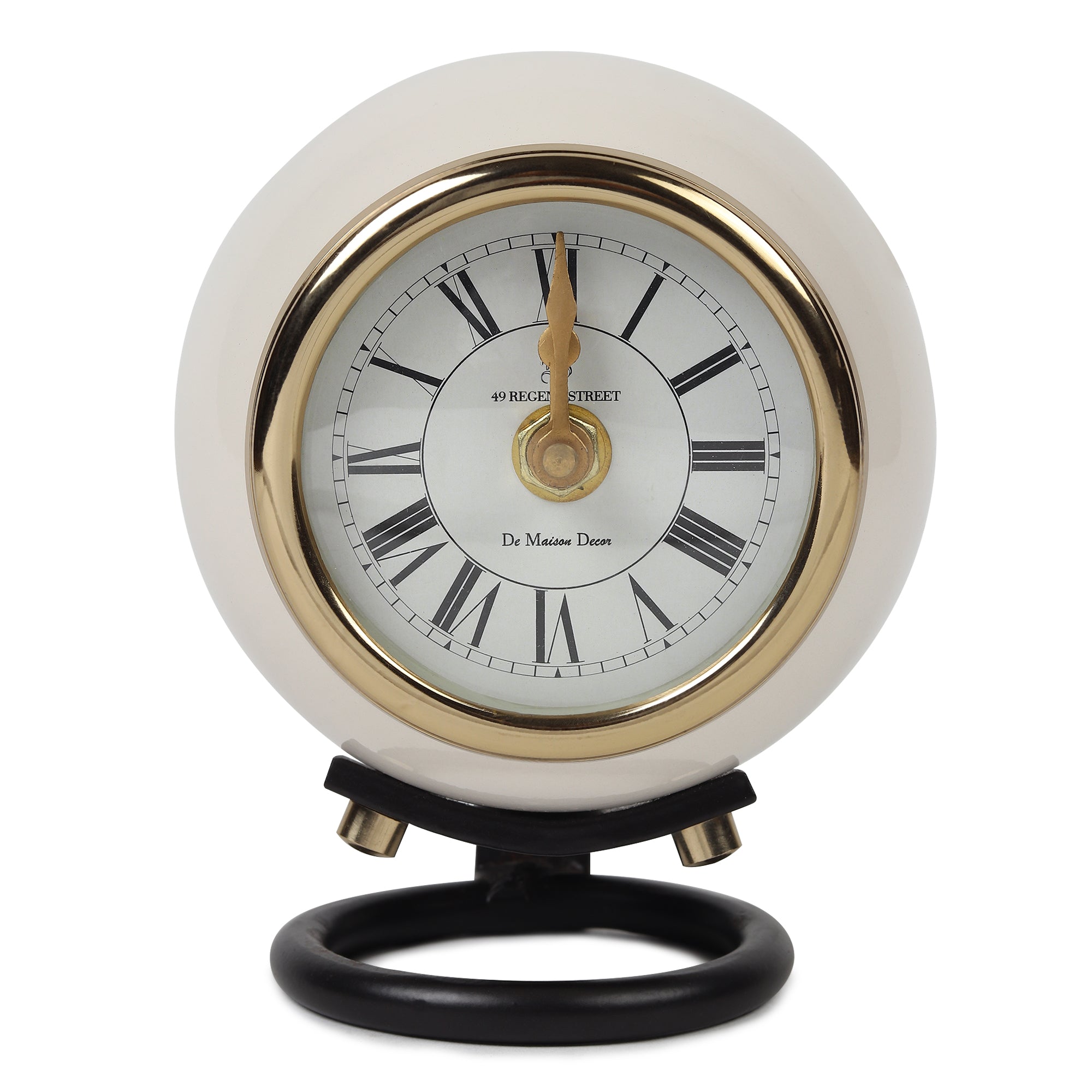 Spheron Desk Clock | Modern Table Clock for Home Décor, Office Desk & Bookshelf Styling