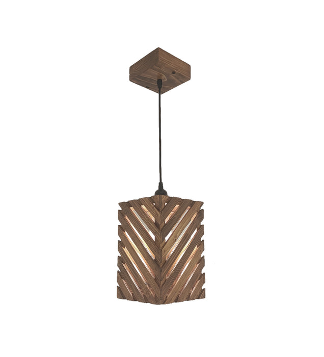 Oblique Wooden Single Hanging Light | Pendant Lamp | Ceiling Lights