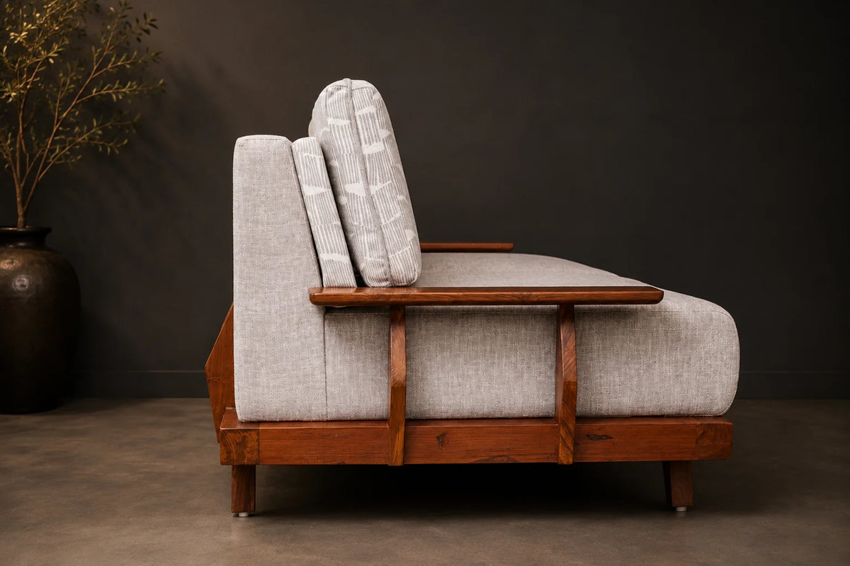 Bezo 3-seater wooden Sofa