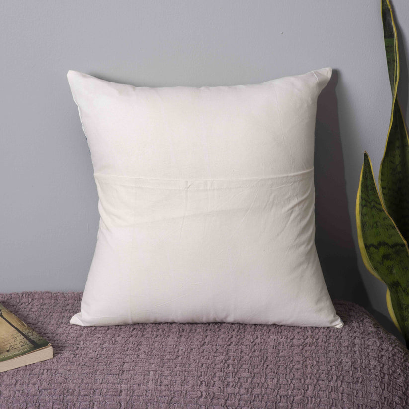 Azure Bloom Pillow Cover