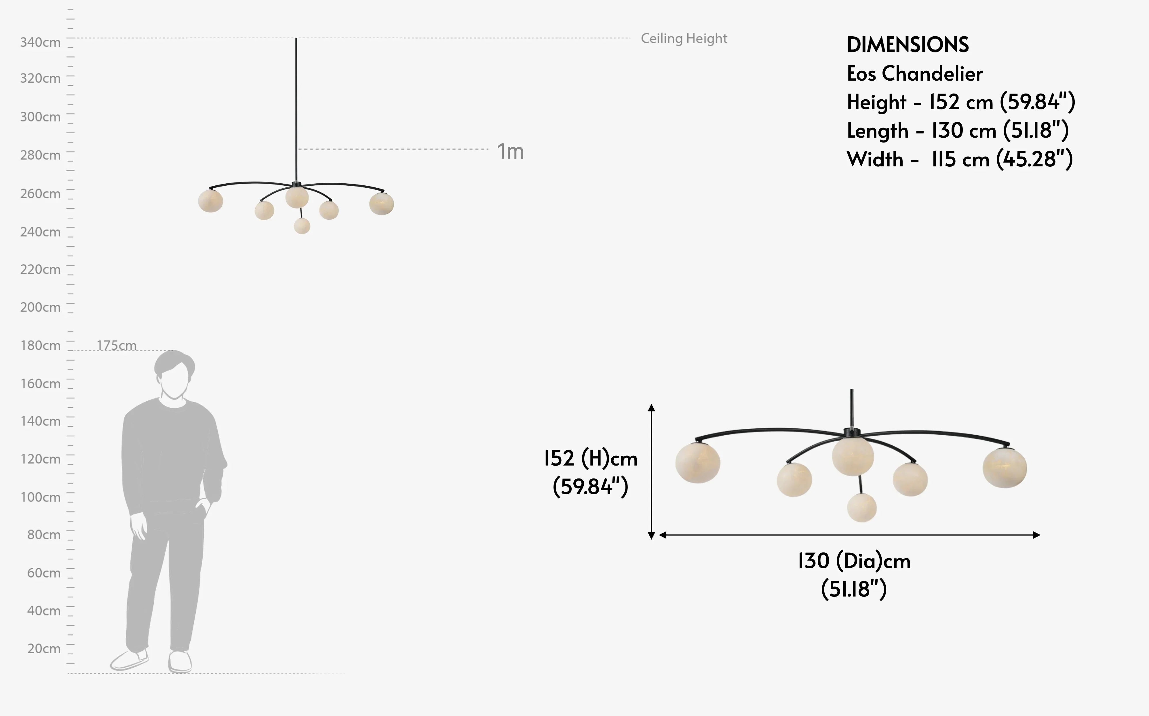 Eos Chandelier | Mild Steel and Resin