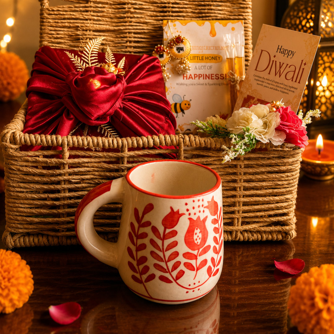 Rustic Ruby Jute Gift Basket