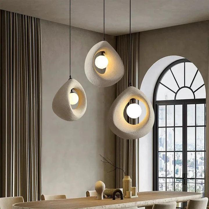 Modern Pendant Light | Warm White Hanging Ceiling Lamp for Living Room, Dining, Bedroom & Outdoor Spaces | Chandelier