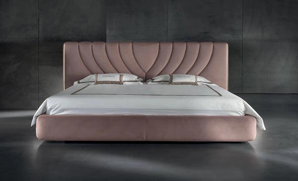 Cross V Designer bed Pink Color