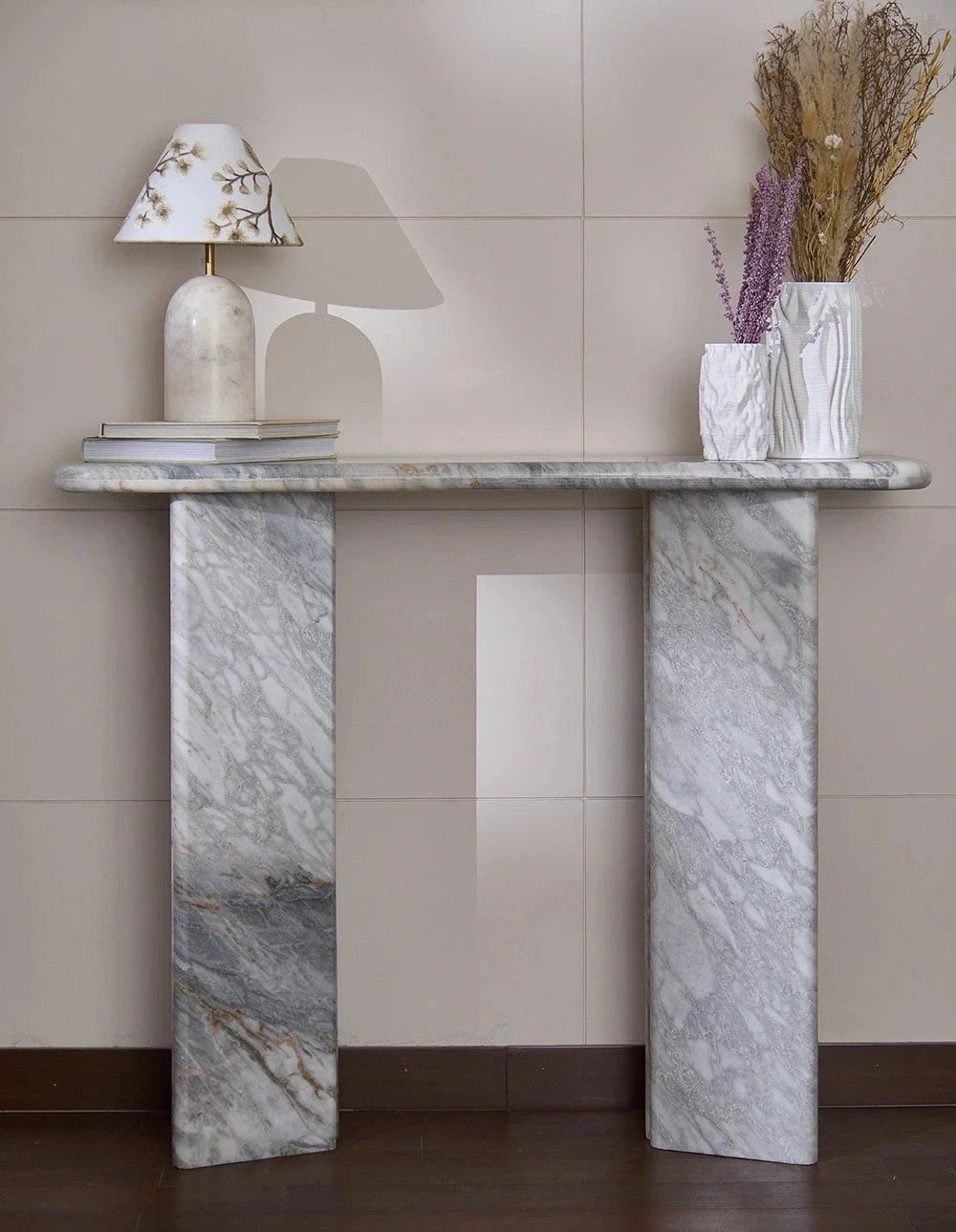 Orml - Grey Italian Marble Console Table