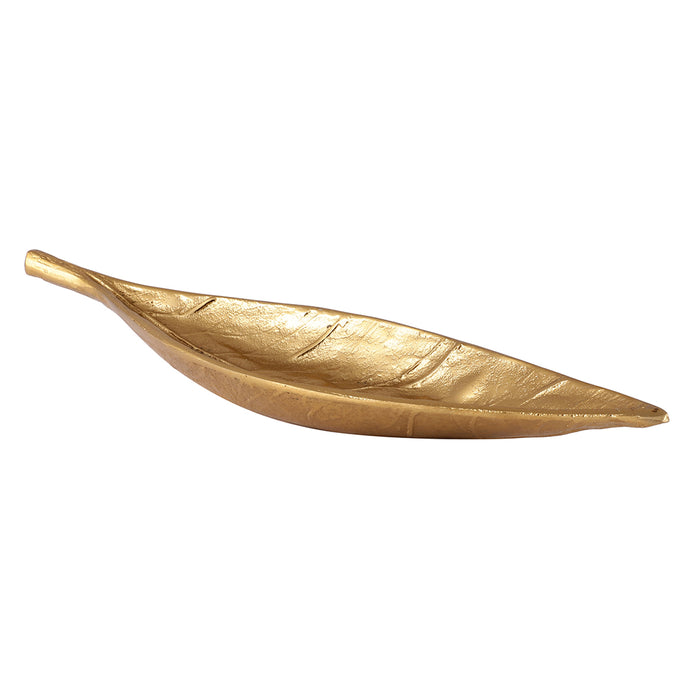 Straight Leaf Decorative Serving Tray Platter