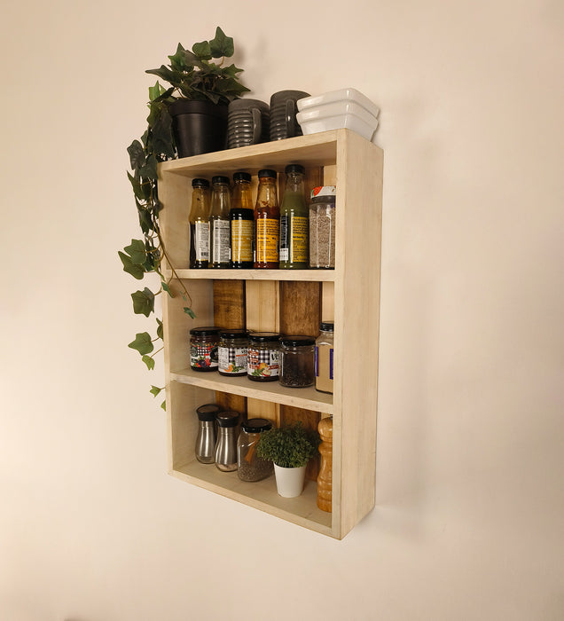 Ferguson Wooden Kitchen Storage Wall Shelf | Kitchen Wall Rack