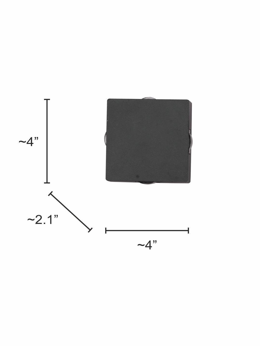 Modern Flat Square LED 4-Lights Up Down Left Right Wall Lamp for Indoor & Outdoors