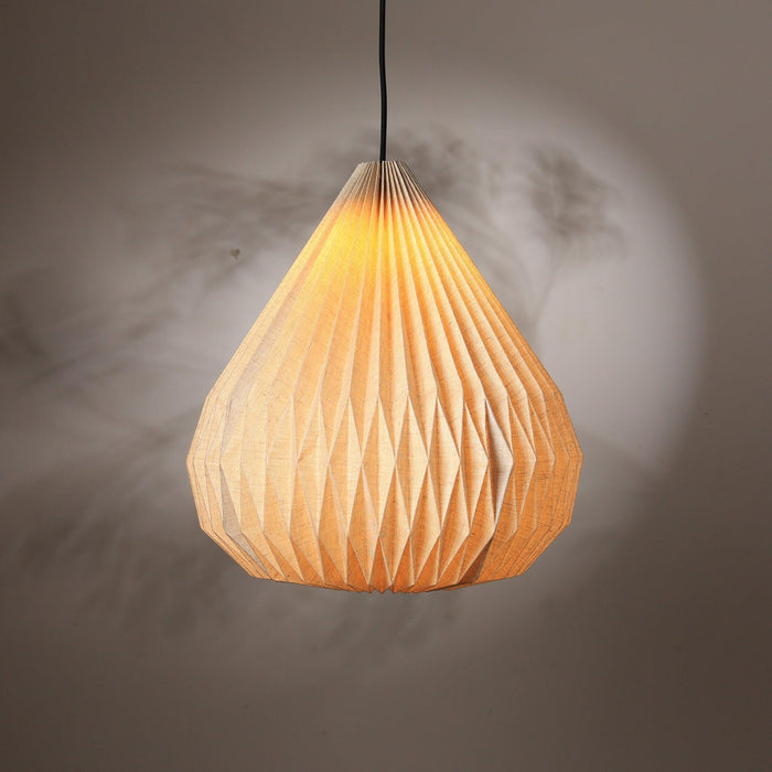Buy Hanging Lights - Dome Pendant - Linen by Fig on IKIRU online store