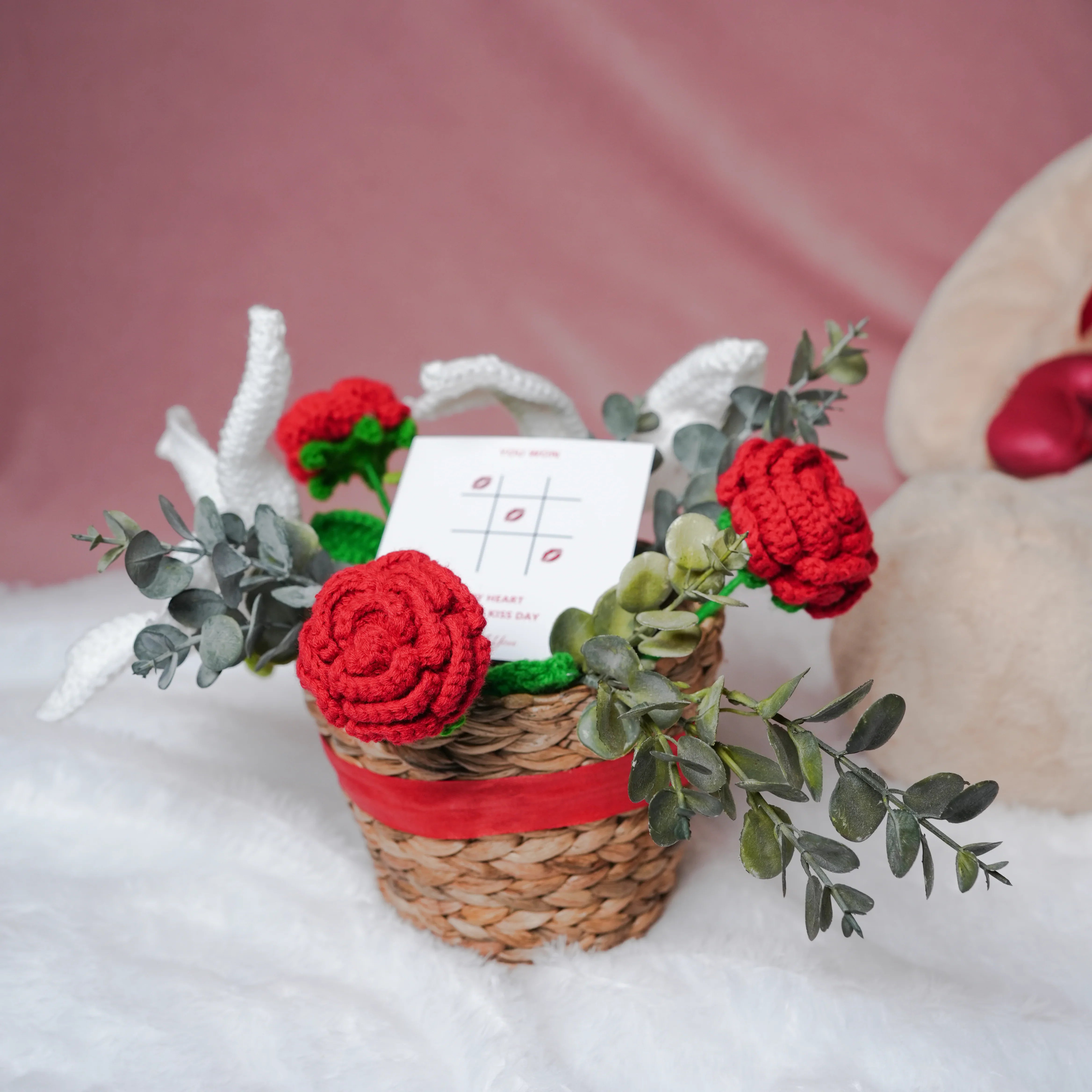 Rustic Romance Bamboo Basket