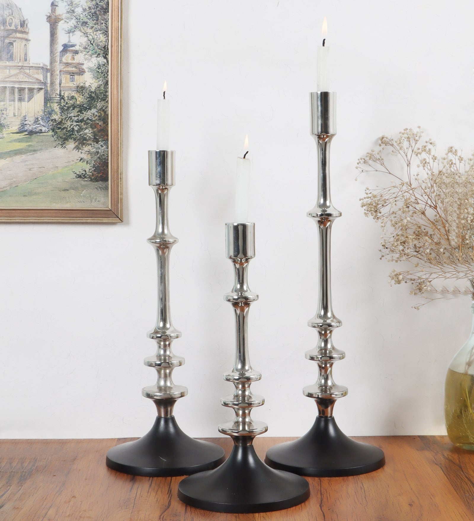 The Aristea Candle Holders Set of 3