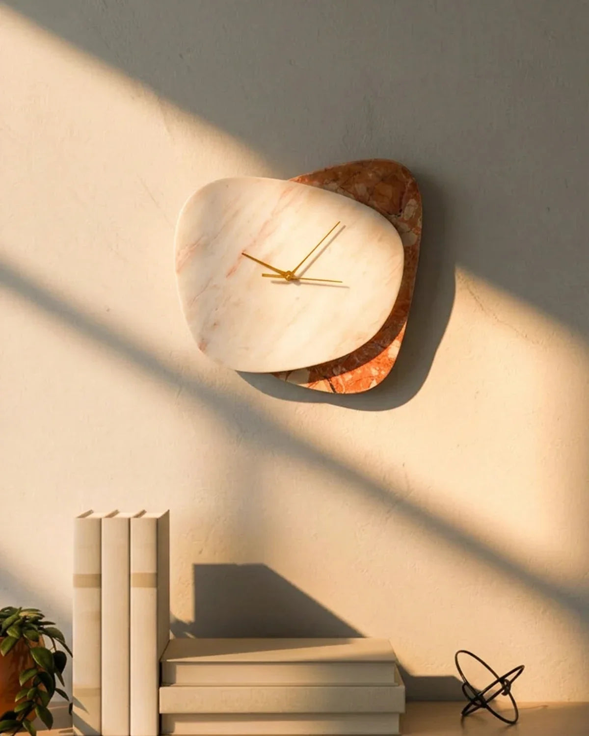 Sven - White & Rosso Wall Clock