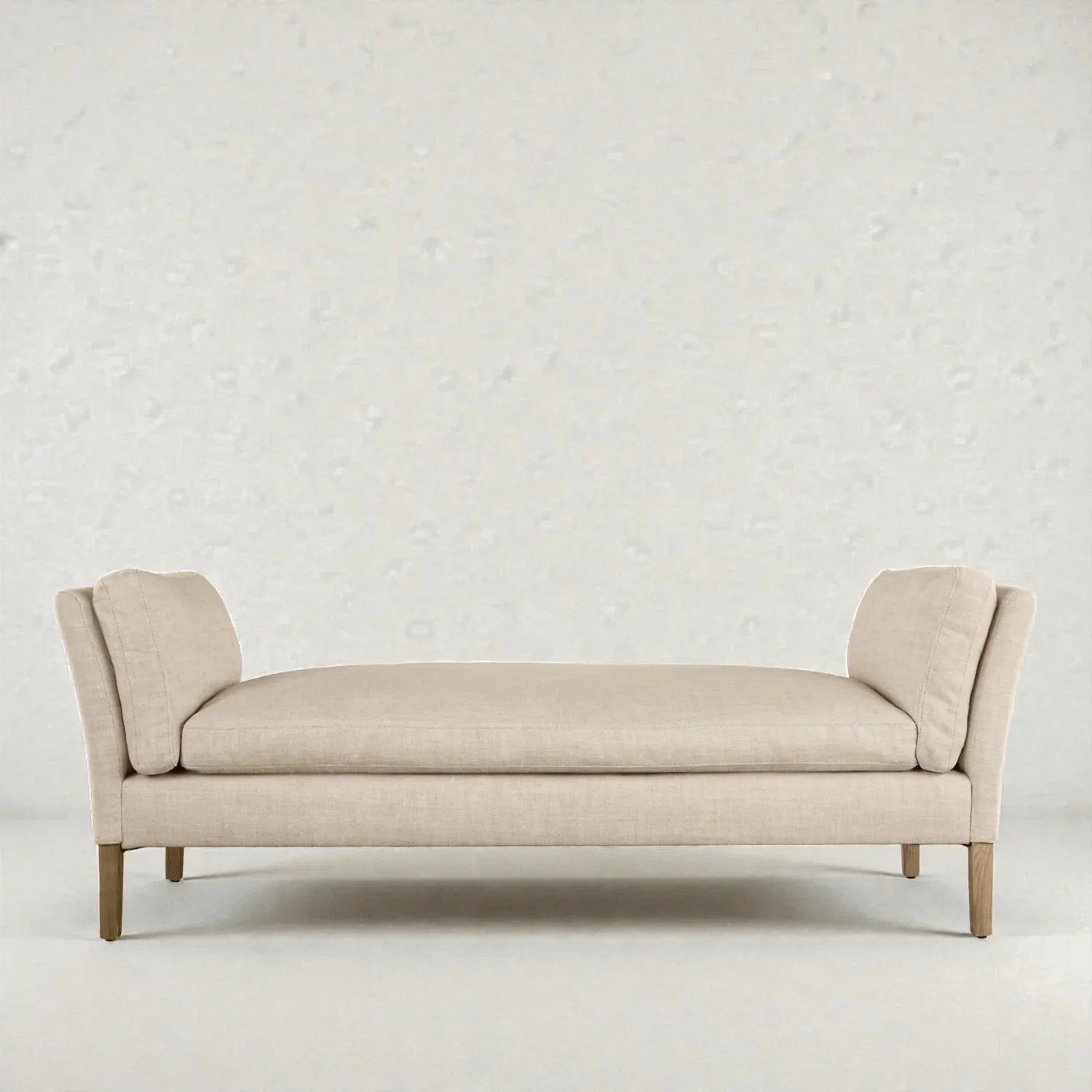 Slivor Ash Wood & Fabric Upholstery Bench
