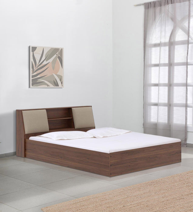 Orian Engineered Wood King Size Bed With Storage