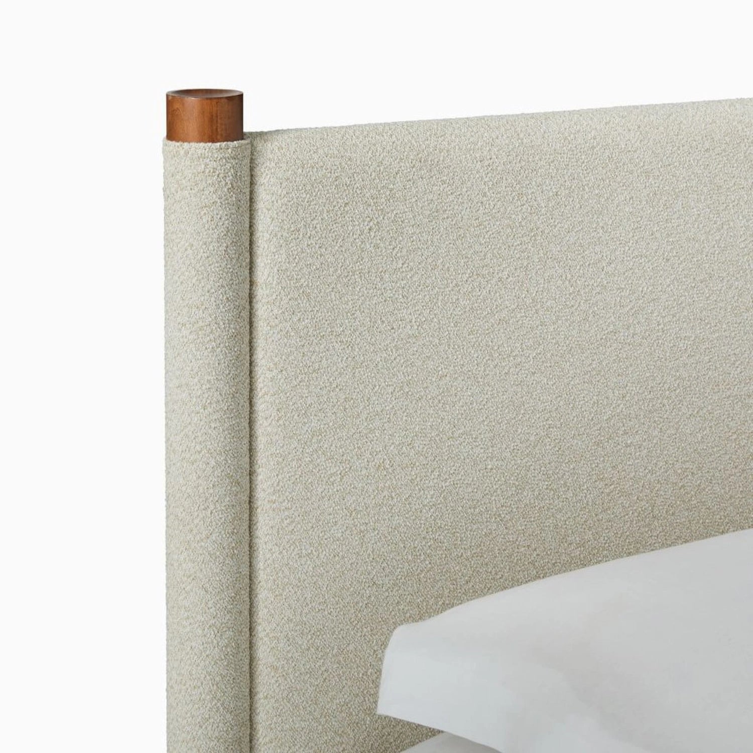 Walko Solid Teak Wood And Fabric Upholstery